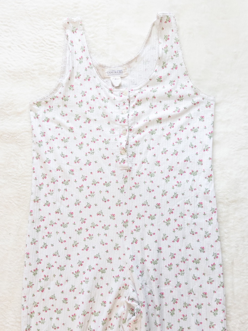 Vintage 90s Victoria’s Secret Country Cotton Floral Longjohns Medium - Picture 7 of 7